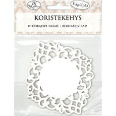 J.K. Primeco 5pcs Ornament white Decorative frame