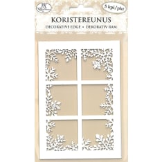 J.K. Primeco Ikkuna ja lumihiutaleet 5 kpl koristereunus