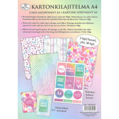 J.K. Primeco 10pcs A4 Värikäs Card assortment
