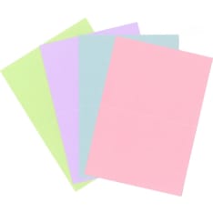 Folded card assortment Pastel 20pcs