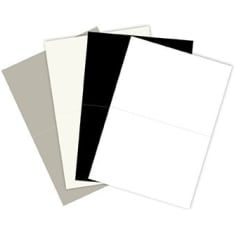 Folded card assortment Black/white 20pcs