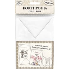J.K. Primeco 5pcs white Gatefold card