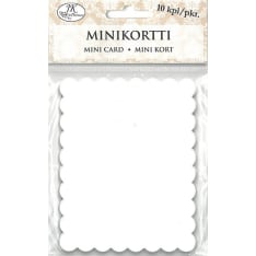 J.K. Primeco Aaltoreuna valkoinen minikortti