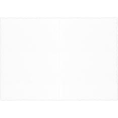 J.K. Primeco 10pcs Pilvi white Folded card