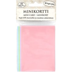 J.K. Primeco 40pcs pastel assortment Mini card