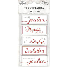 J.K. Primeco Joulu punainen tekstitarralajitelma