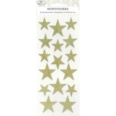 Shiny sticker Star gold
