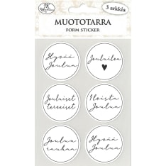 J.K. Primeco Joulutoivotukset moderni musta muototarra