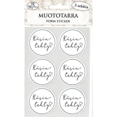 J.K. Primeco Form sticker Käsintehty musta 3 sheets