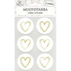 J.K. Primeco 3ark Sydän kulta muototarra