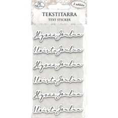 J.K. Primeco Text sticker Jouluteksti musta 2 sheets