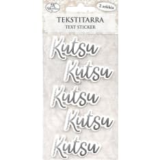 J.K. Primeco 2 sheets Kutsu 2 hopea Text sticker