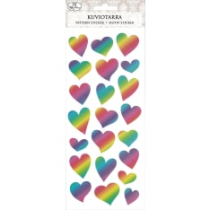 J.K. Primeco Hearts rainbow Pattern sticker