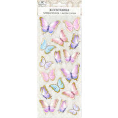 J.K. Primeco Colorful butterflies gold Pattern sticker