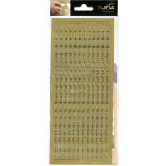 Peel-off sticker numbers gold