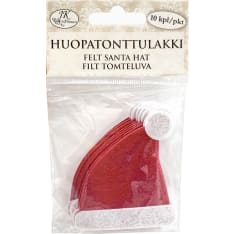 J.K. Primeco 10 kpl punainen huopatonttulakki