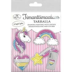 J.K. Primeco Pinkki timanttimaalaustarra