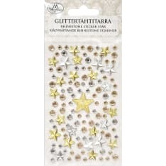 J.K. Primeco kulta/hopea glittertähtitarra