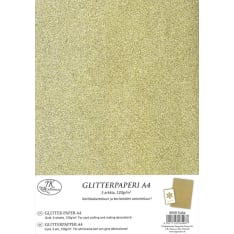 J.K. Primeco Glitter paper A4 gold 5pcs