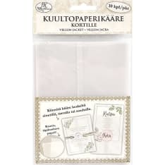 J.K. Primeco 10pcs white Vellum jacket