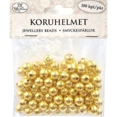 JK Primeco 100pcs gold colored jewelry beads