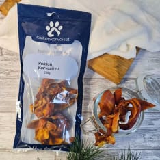 Kaikenkarvaiset possun korvasiivu n. 250 g koiran herkku