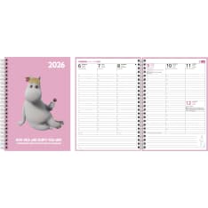 Moomin the Snow Maiden A5 2026 annual calendar