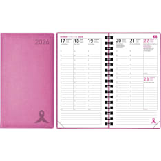 Pink Ribbon Pocket Pink 2026 Annual Calendar