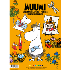 Muumi Cardboard Moomin colored A4/16 sheets