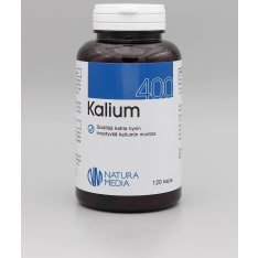 Natura Media Biosorin Kalium 400 mg 120 kaps. ravintolisä
