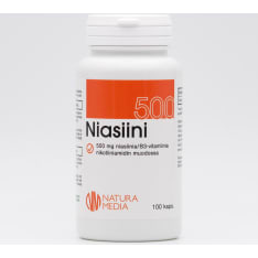 Natura Media B3-vitamin Niacin 500 mg 100 caps