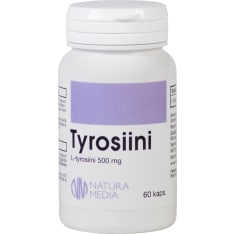 Natura Media Tyrosiini 500 mg 60 kaps. ravintolisä