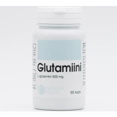 Natura Media Glutamiini 500 mg 60 kaps. ravintolisä