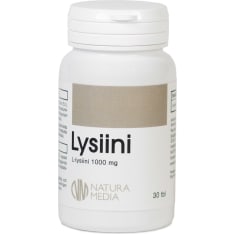 Natura Media Lysiini 1000 mg 30 tabl. ravintolisä
