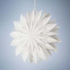 Decora 45cm white. paper chrysanthemum with led light