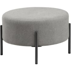 Chic Home Collection Pyöreä 75 cm vaaleanharmaa rahi