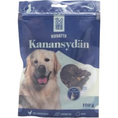 Viksu kuivattu kanansydän 100 g koiran ja kissan herkku
