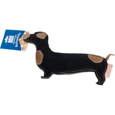 Viksu Leather Dachshund Dog Toy