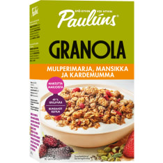 Paulúns Mulperimarja, Mansikka ja Kardemumma 450g granola