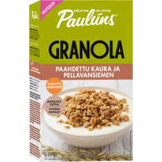 Paulúns Paahdettu kaura ja Pellavansiemen 450 g granola