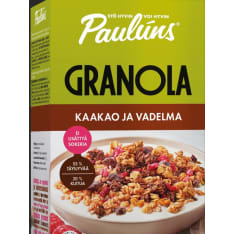 Paulúns Kaakao ja Vadelma 450g granola