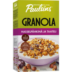 Paulúns Hasselpähkinä ja Taateli 450g granola