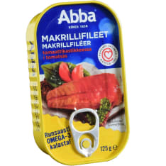 Abba 125g makrillifileet tomaattikastikkeessa