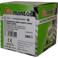 Fixmaster Ruspert Tx20 4,2x55 200 kpl terassiruuvi