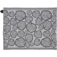 Jokipiin Pellava Vappu Saunassa Mänty 45x55 cm valkoinen/musta pefletti
