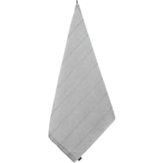 Jokipiin Pellava Laituri 75x150 cm valkoinen/tummanharmaa kylpypyyhe