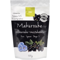 Elixi Makurouhe Mustaherukka 300g pellavansiemenrouhe