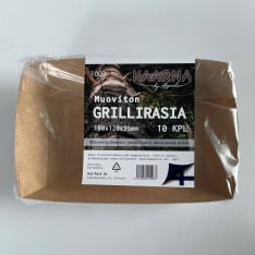 Kaarna ruskea 180x120x35 mm 10 kpl grillirasia