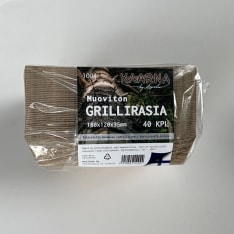Kaarna ruskea 180x120x35 mm 40 kpl grillirasia