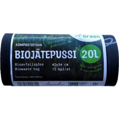 A. Green 20 l 15 kpl kompostoituva biojätepussi